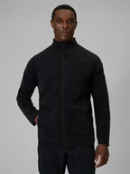 Bluzy męskie - 4F Polar regular bez kaptura męski - czarny XXL - miniaturka - grafika 1