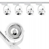 Akcesoria do oświetlenia - Zestaw Szyna Oświetleniowa Szynoprzewód 2m + 4x Reflektor Szynowy GU10 AR111 VICTUS BIAŁY - miniaturka - grafika 1