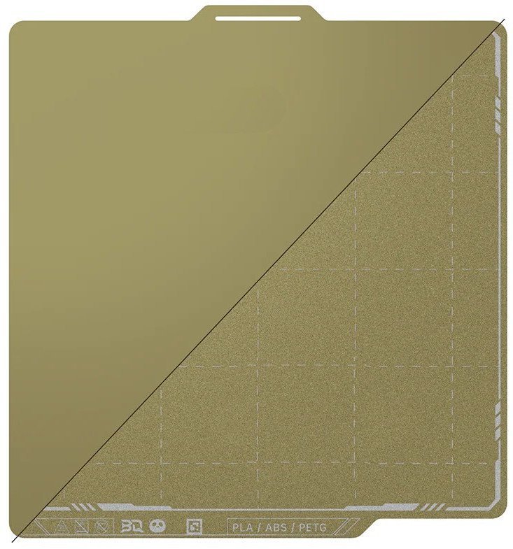 BIQU Panda Textured PEI x Smooth PEI - dwustronna magnetyczna nakładka - do drukarek Bambu Lab P1, X1 i A1 - 257x257mm} BTT-26950