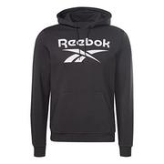 Bluzy męskie - Reebok Męska bluza z polaru z logo z długim rękawem - miniaturka - grafika 1