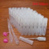 Pozostałe akcesoria kosmetyczne - TEMU 50 sztuk 5 ml mini przezroczystych plastikowych butelek z rozpylaczem, 3 ml butelek do dekantacji perfum, 2 ml pojemników z rozpylaczem, - miniaturka - grafika 1