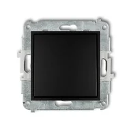 Wyłączniki światła i elektryczne - Karlik Łącznik pojedynczy MINI czarny 12MWPUS-1 - miniaturka - grafika 1
