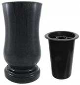 Wazony i flakony - Wazon nagrobny nagrobkowy wazony IMPALA + wkład - miniaturka - grafika 1