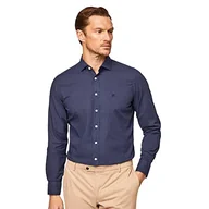 Koszule męskie - Hackett London Męska koszula GMT barwiona Mussola K, granatowy, S - miniaturka - grafika 1