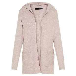 VERO MODA TALL Vmdoffy Ls Open Hood Cardi Ga Noos TLL kardigan damski, Wororose/Szczegóły: melanż, M Wysoki - Swetry damskie - miniaturka - grafika 1