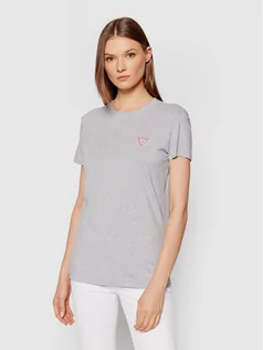 Koszulki i topy damskie - Guess T-Shirt Mini Triangle W1YI0Z J1311 Szary Slim Fit - grafika 1