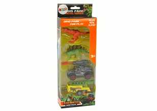 Dinozaury Zestaw Auto Rakieta Przyczepa - Figurki dla dzieci - miniaturka - grafika 2
