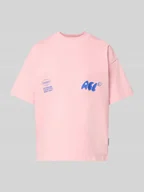 Koszulki i topy damskie - T-shirt o kroju oversized z nadrukiem z logo model ‘Oyster and Champange’ - miniaturka - grafika 1