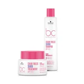 Zestawy kosmetyków damskich - Schwarzkopf BC Color Freeze Silver, zestaw ochładzający odcień blond, 250m + 200ml - miniaturka - grafika 1