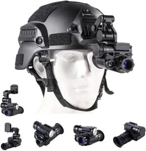 Noktowizor z montażem na hełm VECTOR OPTICS Night Vision Helmet Head Mounted + Mount Kit NVG 10 - Noktowizory - miniaturka - grafika 1