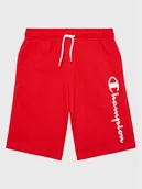 Spodenki damskie - Champion Szorty sportowe 306282 Czerwony Regular Fit - miniaturka - grafika 1