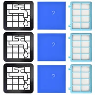 Filtry do odkurzaczy - Zestaw filtrów zamiennych do odkurzacza kompaktowego Philips FC8010/01 PowerPro, opakowanie 3 szt. - miniaturka - grafika 1