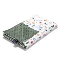 Koce i narzuty dla dzieci - LA MILLOU LEKKI KOC MINKY - L - FRENCH RIVIERA BOY - KHAKI - miniaturka - grafika 1