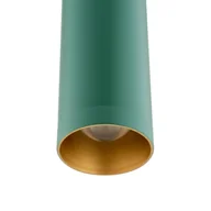 Lampy sufitowe - Argon Lampa wisząca LED Rulo, zielona, stal, 3000 K - miniaturka - grafika 1