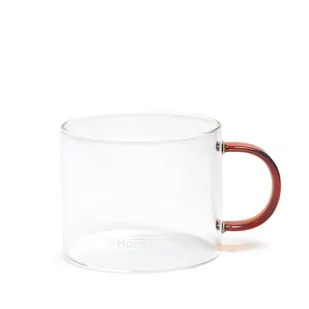 SZKLANKA GLOSSY z kolorowym uchem 0,44 l HOMLA - Szklanki - miniaturka - grafika 1