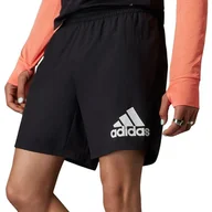 Spodnie sportowe męskie - Spodenki adidas Run It Shorts H59883 - czarne - Adidas - miniaturka - grafika 1