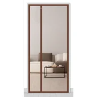 Moskitiery - Moskitiera do drzwi, magnetyczna moskitiera, drzwi przesuwne do moskitiery z automatycznym zamknięciem magnetycznym, 90*210cm, Brązowy - miniaturka - grafika 1