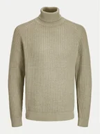 Swetry męskie - Jack&Jones Golf Cody 12262152 Beżowy Regular Fit - miniaturka - grafika 1