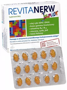 Neuraxpharm Revitanerw Junior 30 kapsułek 4711961 - Witaminy i minerały - miniaturka - grafika 1
