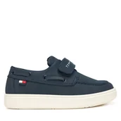 Buty dla chłopców - Półbuty Tommy Hilfiger Low Cut Velcro T1B4-34340-0315 M Granatowy - miniaturka - grafika 1