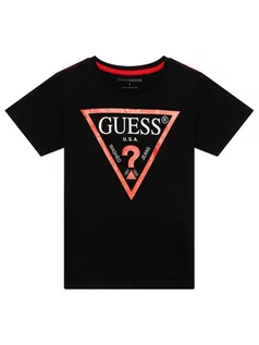 Koszulki dla chłopców - Guess T-Shirt N73I55 K8HM0 Czarny Regular Fit - grafika 1