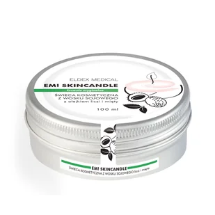 EM! SKINCANDLE, Świeca sojowa kosmetyczna z olejkiem liczi i mięty, 100ml - Świece - miniaturka - grafika 1