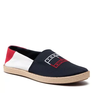 Espadryle TOMMY HILFIGER - Color Block Espadrille FM0FM04057 Rwb 0GY - Espadryle damskie - miniaturka - grafika 1