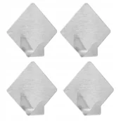 Wieszaki łazienkowe - Haczyki samoprzylepne do łazienki kuchni 4 szt. - miniaturka - grafika 1