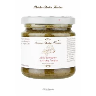 Miód z liofilizowaną cytryna i miętą 250g - Miód - miniaturka - grafika 1