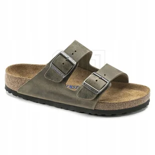 Klapki damskie/męskie Birkenstock Arizona Soft Footbed Oiled Leather Narrow - Klapki i japonki męskie - miniaturka - grafika 1