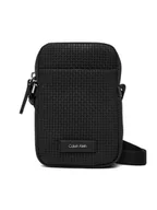 Nerki - Calvin Klein Saszetka Embossed Woven Slim Reporter LV04D3221G Czarny - miniaturka - grafika 1