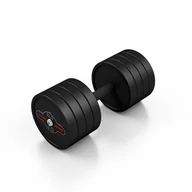 Hantle i ciężarki - Marbo Sport Hantla stalowa gumowana 32,5 kg czarny mat - - miniaturka - grafika 1