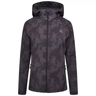 Dare2b damska kurtka softshell Far Out, czarny nadruk Mirage, 18 - Kurtki damskie - miniaturka - grafika 1