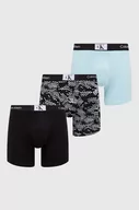 Majtki męskie - Calvin Klein Underwear bokserki 3-pack męskie kolor niebieski - miniaturka - grafika 1