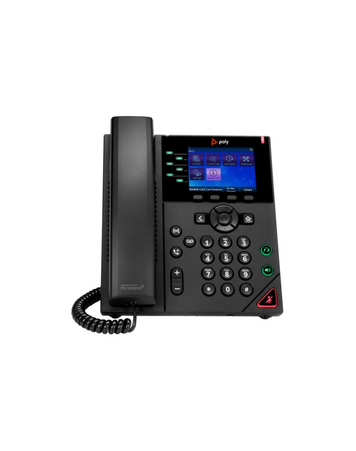 hp inc. HP Poly VVX 350 6-Line IP Phone and PoE-enabled 89B68AA