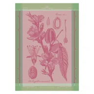 Ściereczki, gąbki, czyściki - GARNIER THIEBAUT Ręcznik Kuchenny Fleurs D Amandier Rose 56x77 cm - miniaturka - grafika 1