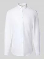 Koszule męskie - Koszula biznesowa o kroju Super Slim Fit z kołnierzykiem typu kent - miniaturka - grafika 1