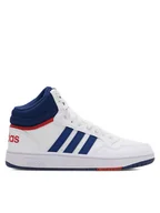 Buty dla chłopców - adidas Sneakersy HOOPS MID 3.0 K GZ9647 Biały - miniaturka - grafika 1
