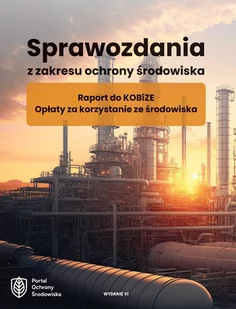 Sprawozdania z zakresu ochrony środowiska. Raport do KOBiZE. Opłaty za korzystanie ze środowiska. Wydanie 4 - E-booki - nauka - miniaturka - grafika 1
