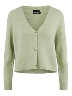 Swetry damskie - PIECES Damski kardigan NOOS BC PCELLEN LS Knit Cardigan Swamp, S - miniaturka - grafika 1