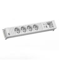 Listwy zasilające - BACHMANN POWER FRAME 4xUTE 1xUSB A/C 22W 0.2m GST18 - miniaturka - grafika 1