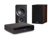 Zestawy stereo - Bluesound POWERNODE EDGE (czarny) + Alpha P3 (orzech) - miniaturka - grafika 1