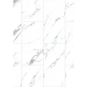 Panele podłogowe - Mexen Glacier White próbka paneli winylowych 610 x 305 mm SPC 6,5 mm, IXPE 1,5 mm, 4 V-Fuga, Jazz White - F1151-S - miniaturka - grafika 1