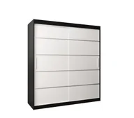 Szafy - Szafa przesuwna Garderoba VERONA 1 180 gł. 62 czarny/biały - miniaturka - grafika 1