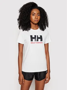 Helly Hansen T-Shirt Logo 34112 Biały Classic Fit - Koszulki i topy damskie - miniaturka - grafika 1