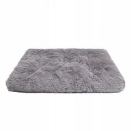 Legowiska dla psów - MIMIKO - Legowisko, poducha Shaggy szare L - miniaturka - grafika 1