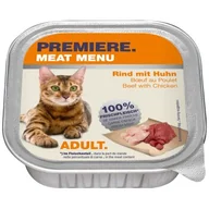 Mokra karma dla kotów - PREMIERE Meat Menu Adult Wołowina i kurczak 64x100 g - miniaturka - grafika 1