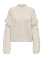 Swetry damskie - ONLY Sweter Molly 15363467 Beżowy Regular Fit - miniaturka - grafika 1