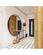 Lustra - Lustro okrągłe w czarnej matowej ramie mdf - OTTO - kolor ramy do wyboru, Dostępne wymiary: Średnica 190cm - miniaturka - grafika 1