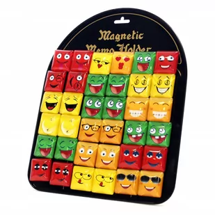 Magnesy Szklane do tablic motywacyjne Buźki Emoji - Magnesy - miniaturka - grafika 1